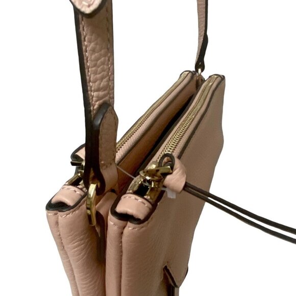VINCE CAMUTO Crossbody Bag Light Pink Pebble Leather Gally Handbag - Picture 9 of 14
